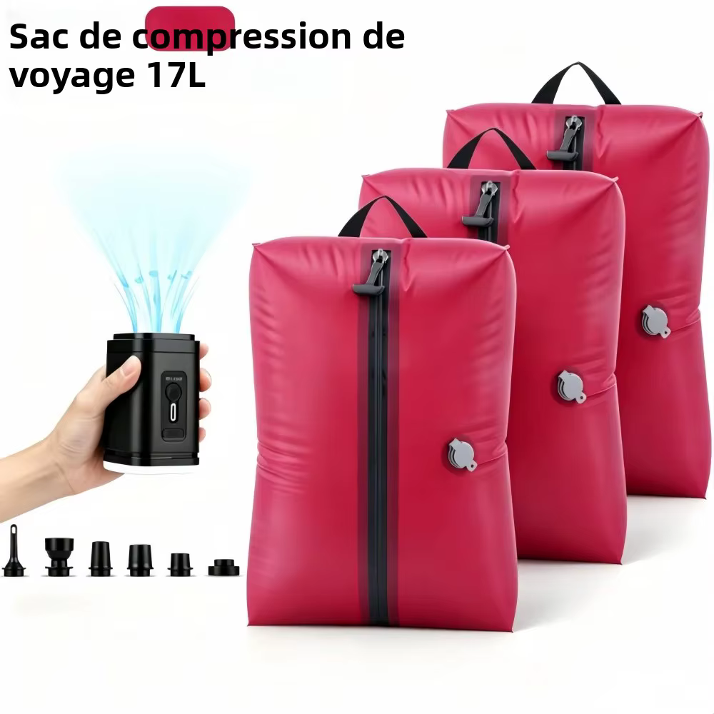 Sacs de compression sous vide portables pour le camping et les voyages