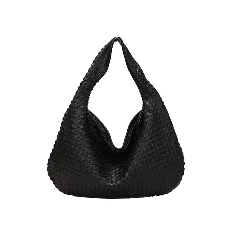 Sac tissé à la main pour femme, aspect haut de gamme, texture épaissie, sac de transport à porter à l'épaule ou à la main