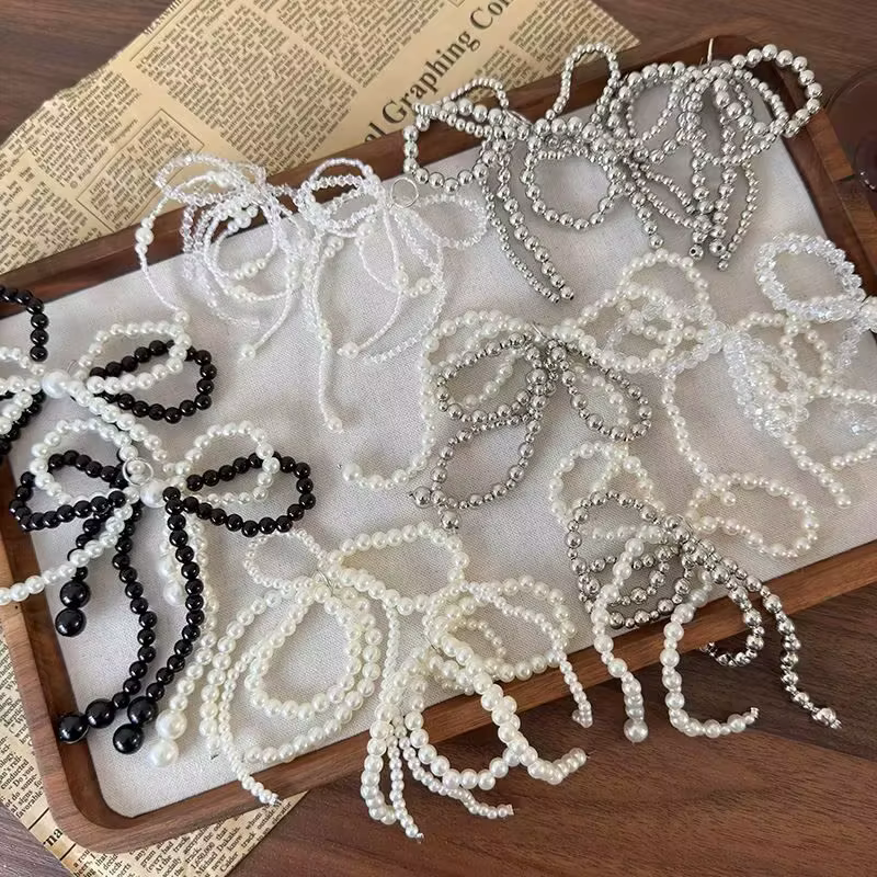 Breloques en dentelle pour chaussures, 1 paire, pour baskets, fille, perle, fleur, nœud, décoration de chaussures, Y2K, doux, Premium, accessoires de breloques pour chaussures décoratives