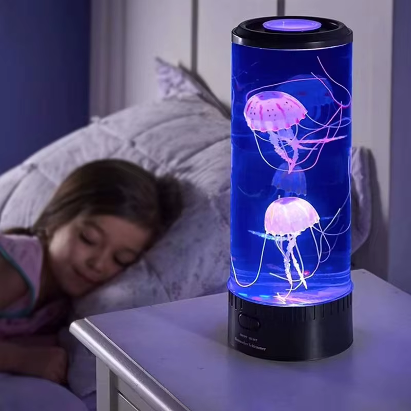 D5 lampe méduse LED à couleur changeante 7 couleurs humeur Aquarium océan veilleuse chambre décor de bureau lumière cadeau d'anniversaire pour les enfants