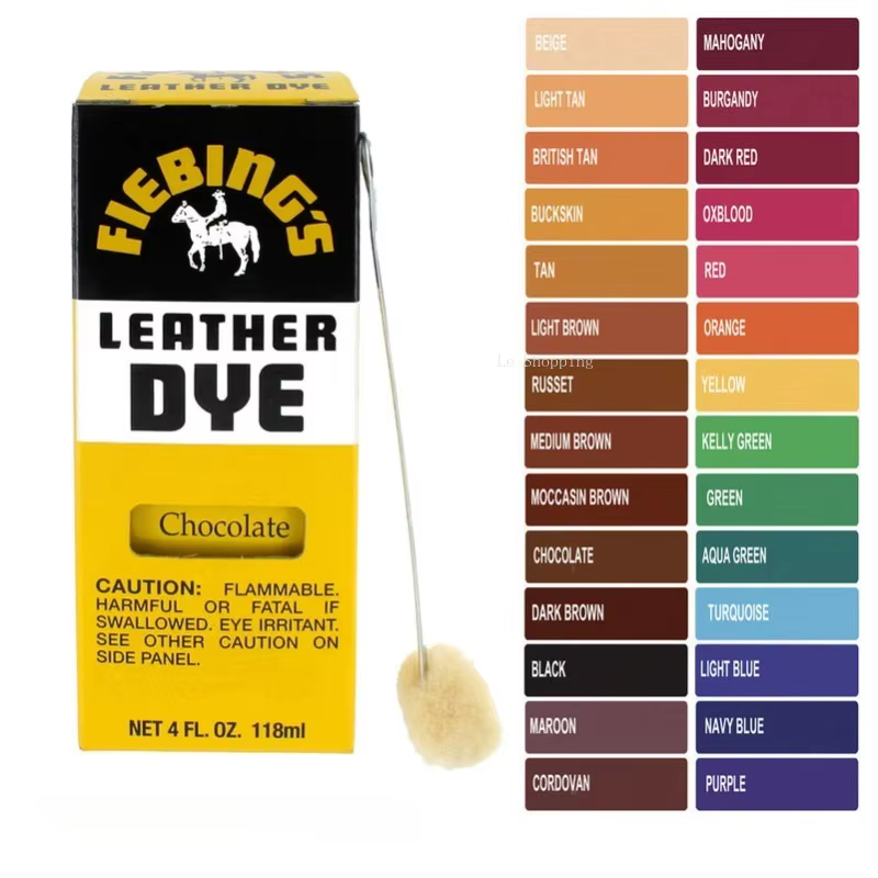 Fiebing's – colorant liquide à l'alcool pour cuir, bricolage, produits en cuir faits à la main, chaussures/artisanat de sac à main/peintures de coloration pour sculpture de tannage végétal