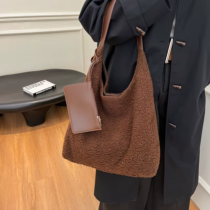 Coton couleur unie grande capacité fourre-tout décontracté moraillon couture sacs de transport femme 2025 mode Simple polyvalent sacs à bandoulière