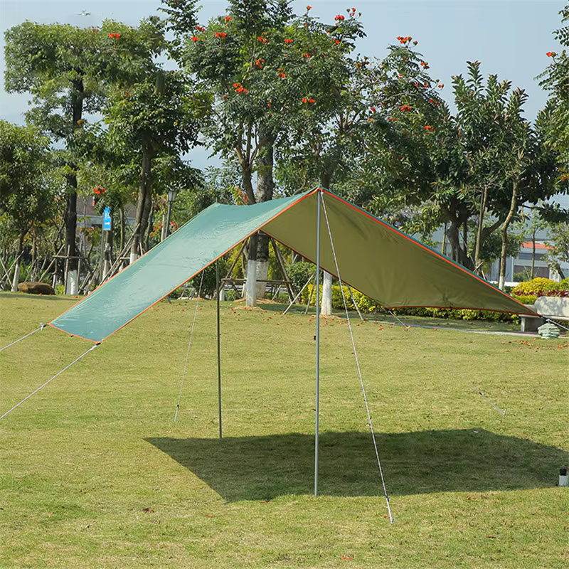 Bâche de Camping auvent touristique ombre tente imperméable en plein air sac à dos