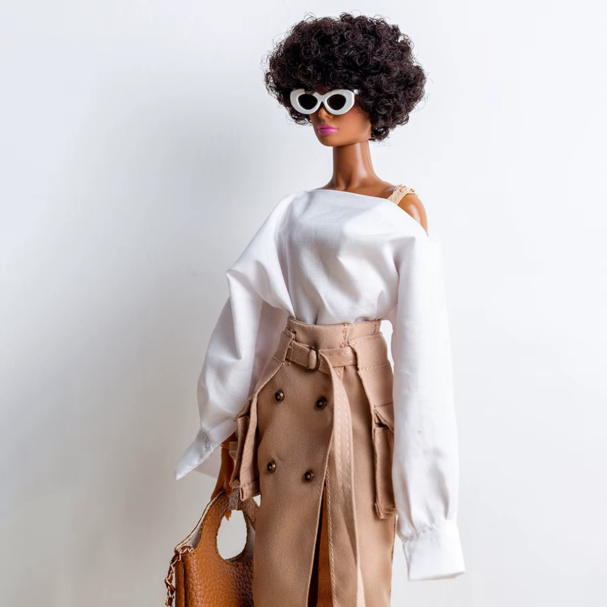 Ensemble de vêtements de travail à la mode, série classique et populaire, style trench-coat, pour poupée Babi Supermodel 1/6, accessoires