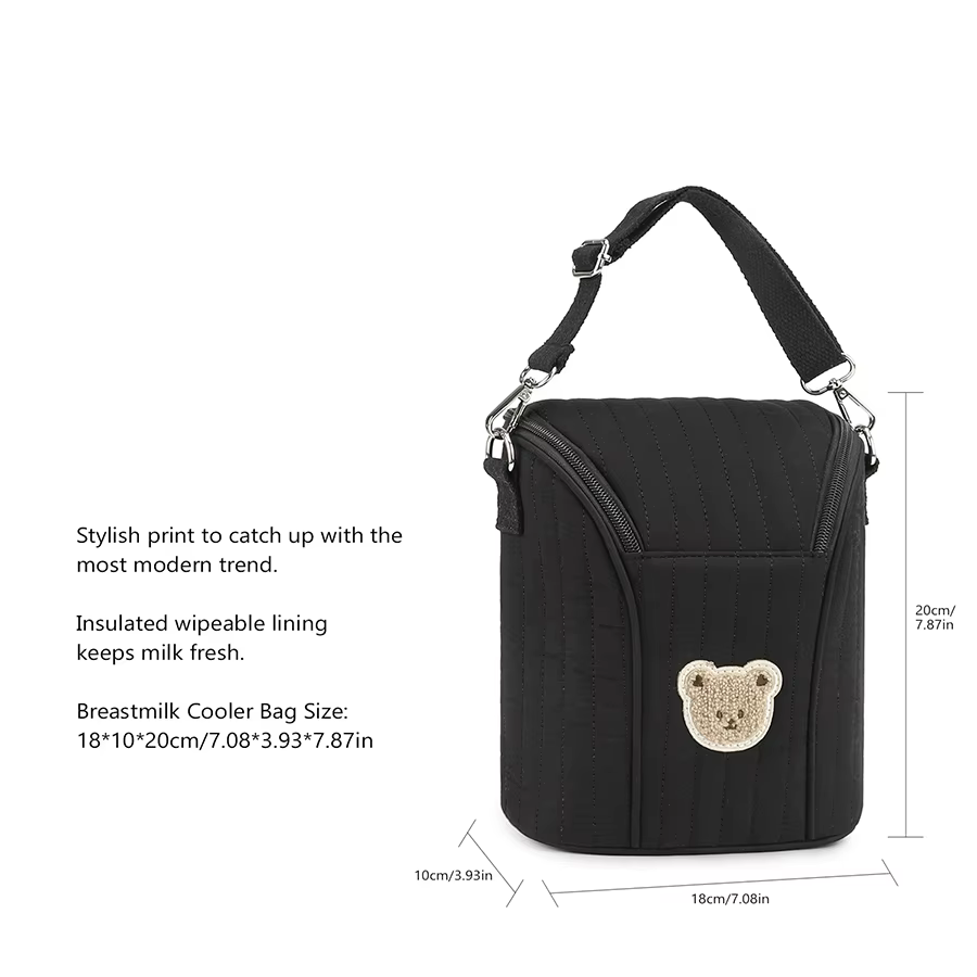 Sac isotherme portable pour lait maternel, sac de voyage isolé pour biberons, sac de rangement pour tire-lait, sac thermique de conservation au froid pour maman