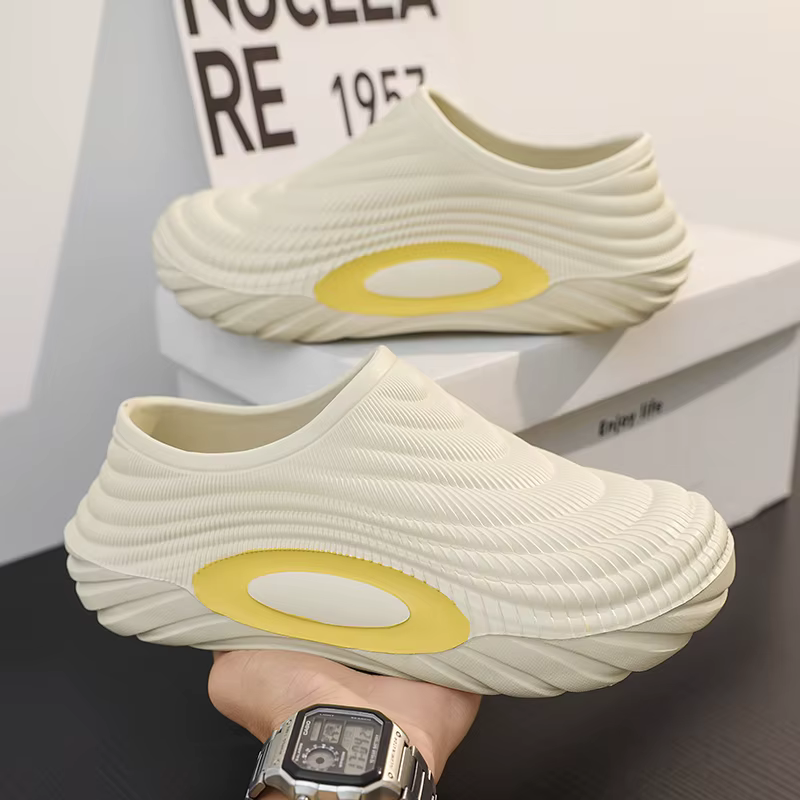 Baotou pantoufles pour hommes 2025 nouveau modèle antidérapant Anti-odeur sport extérieur sandales imperméables chaussures de travail de cuisine