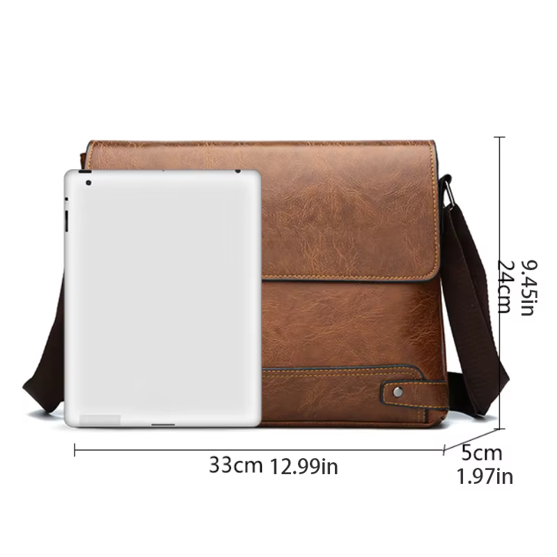 Sac à bandoulière, sac à bandoulière pour hommes, sac d'affaires, grande capacité, pour les voyages d'affaires et le travail
