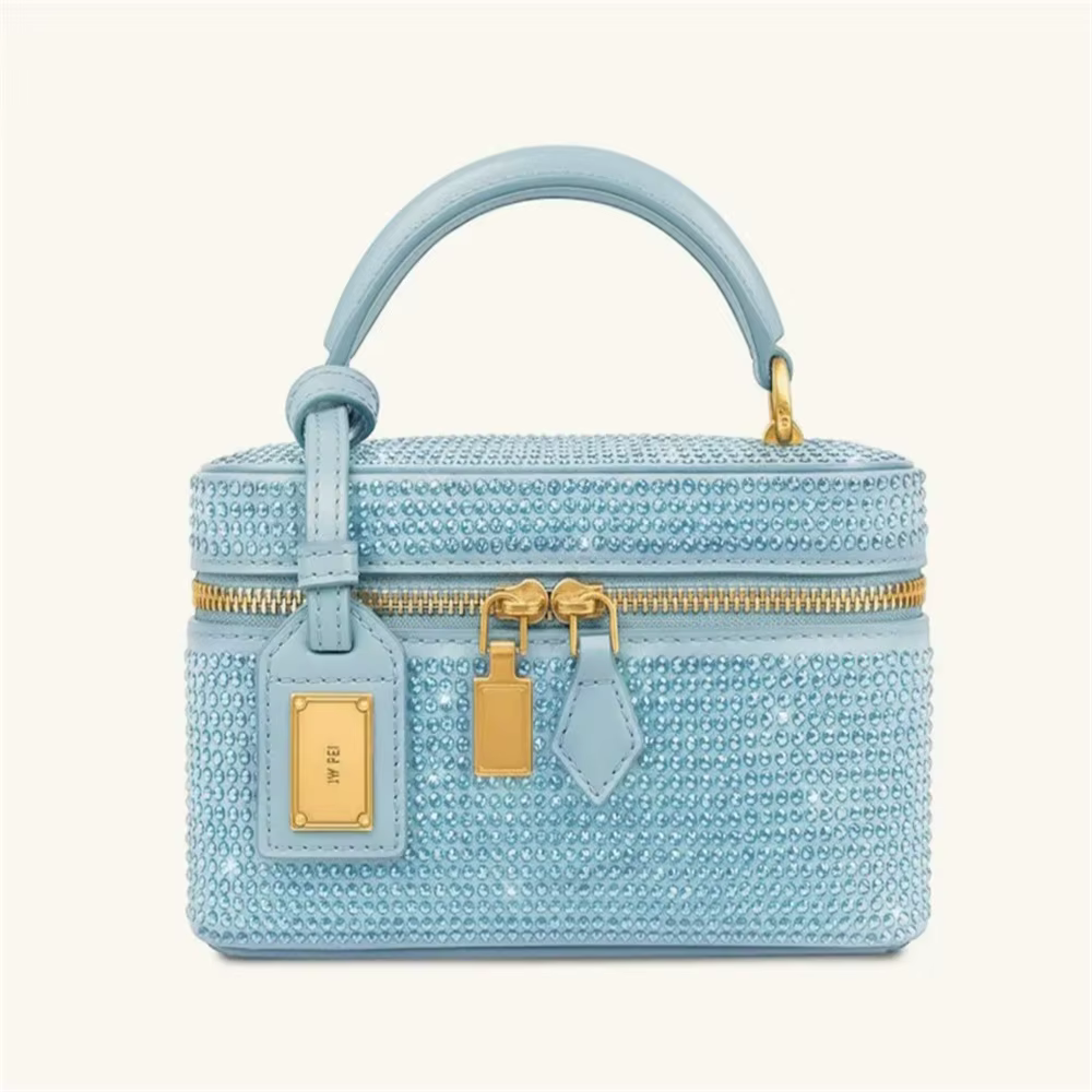 Nouveau sac à main carré JWPEI Cleo à imprimé crocodile et orné de diamants, sac à bandoulière, petit sac carré