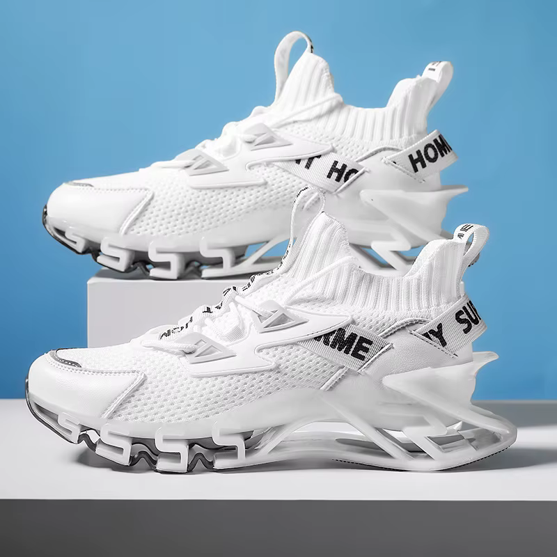 Printemps hommes baskets chaussures décontractées respirantes de haute qualité antidérapant amortissement chaussures de sport en plein air confortable maille chaussures Zapatillas