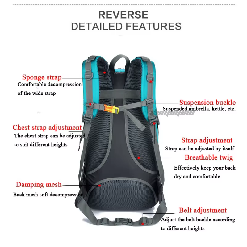 Nouveau 40L/50L/60L Camping en plein air randonnée sac à dos étanche hommes femmes Trek escalade sac à dos grande capacité sac d'alpinisme