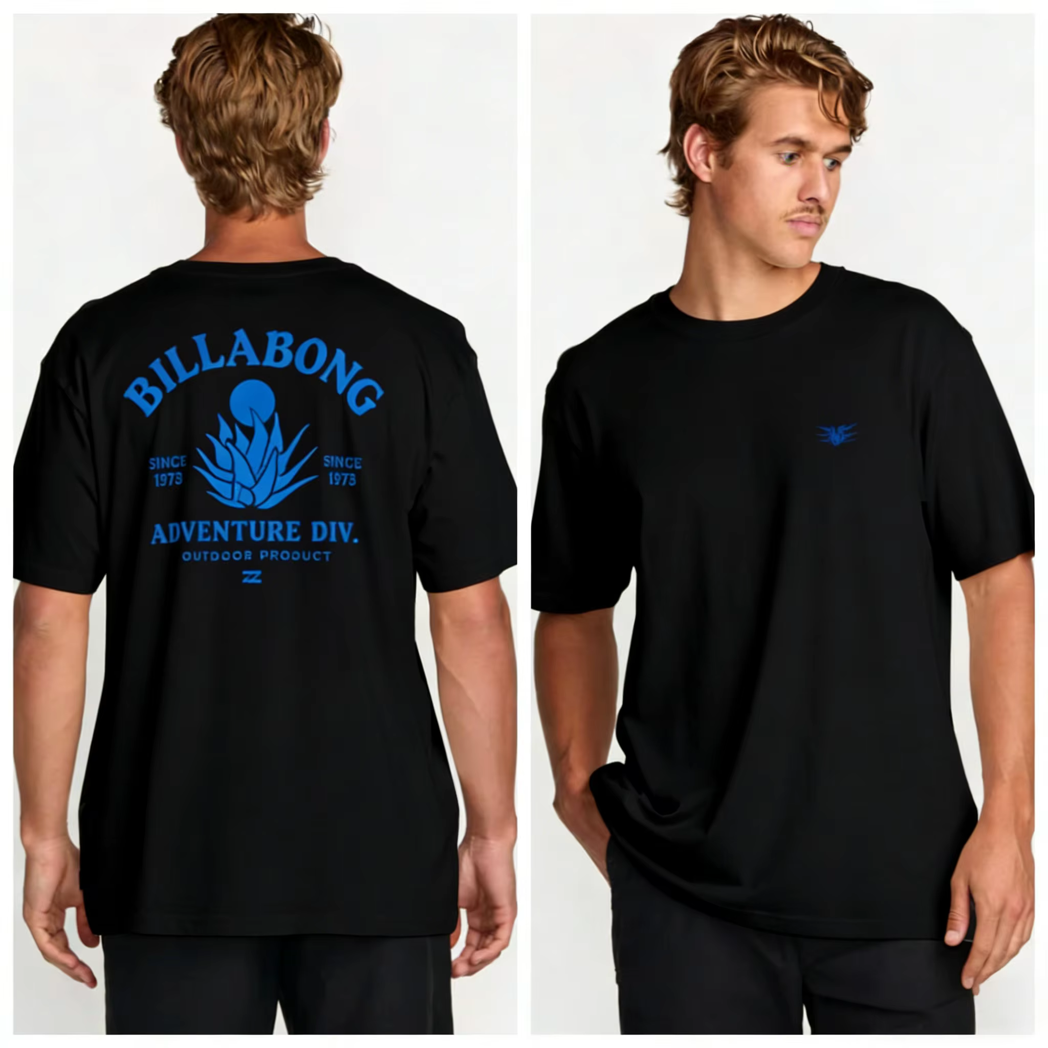 Billabong T-shirt décontracté en pur coton pour homme PRFOSports 2026 – Collection été – Vêtements pour homme – T-shirt streetwear Y2K