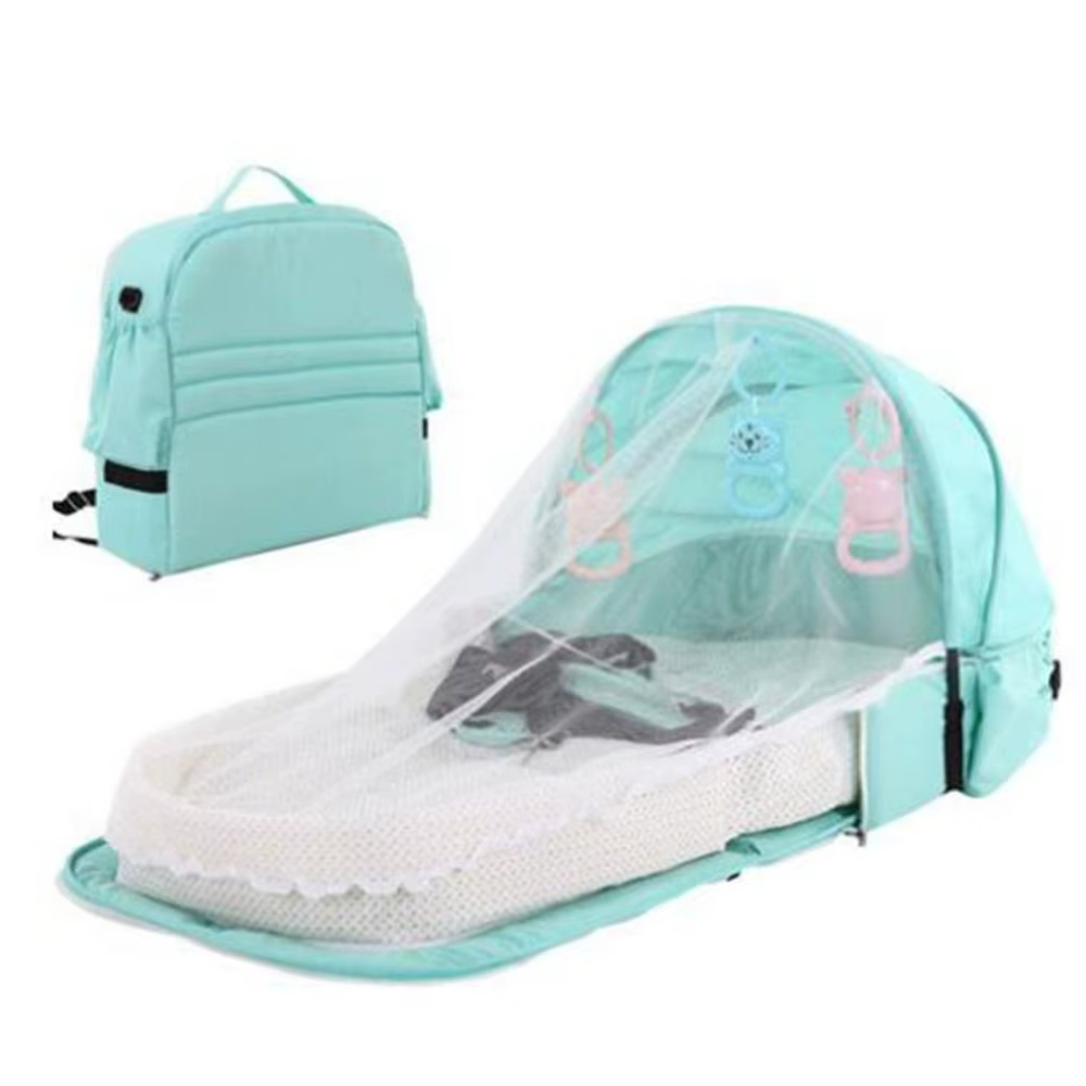 Sac à dos de voyage pliable pour bébé, imperméable et Durable, housse de lit détachable avec moustiquaires, sac Portable pour maman