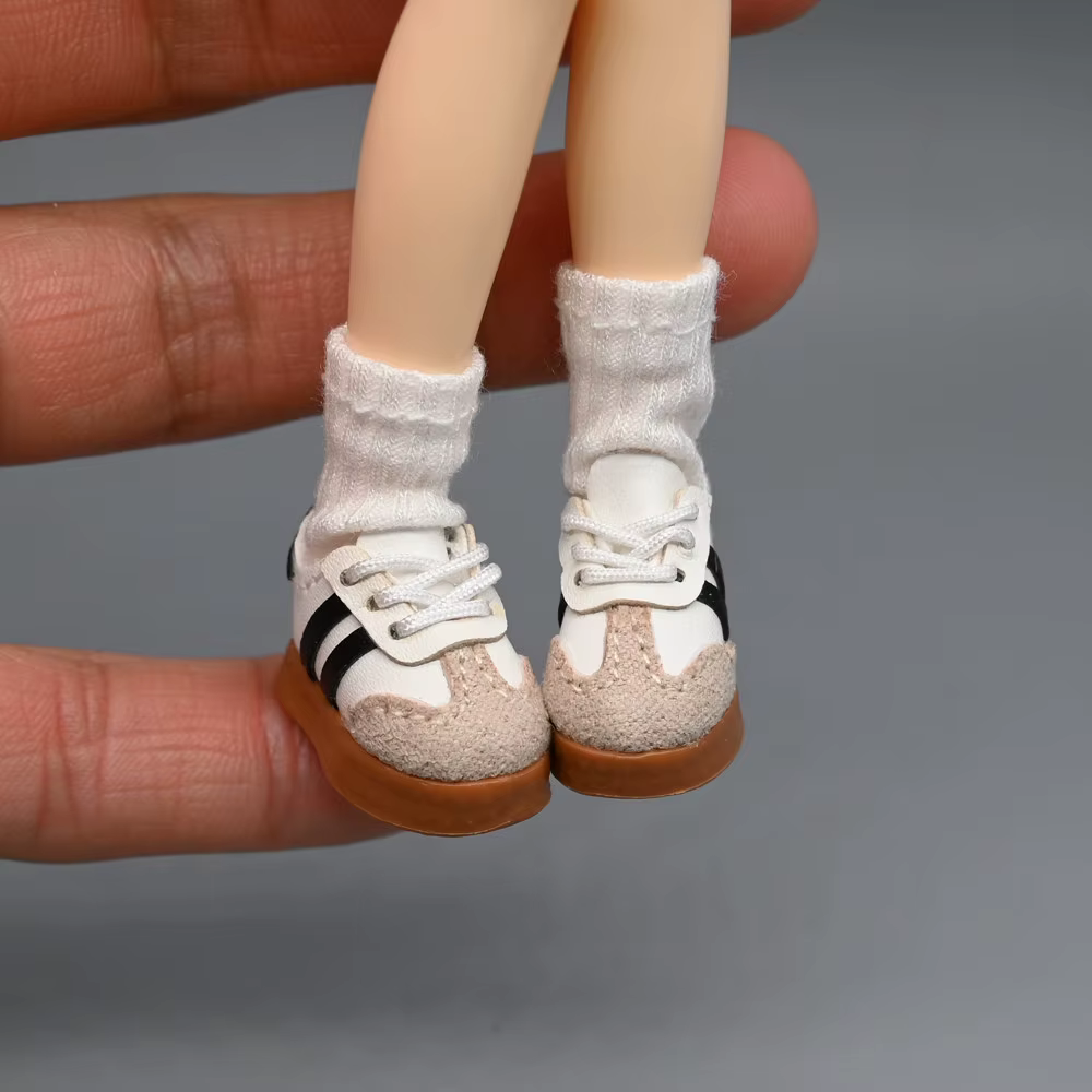 Chaussures de sport décontractées en toile allemandes pour poupée BJD Zsiga 1/8 1/6 de 20 cm - Accessoires de chaussures uniquement