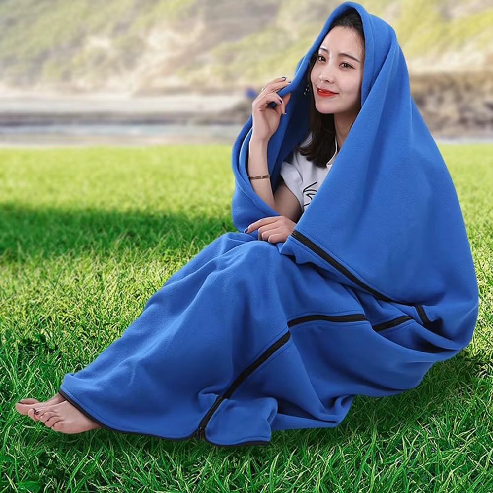Sac de couchage portable avec doublure en microcarence