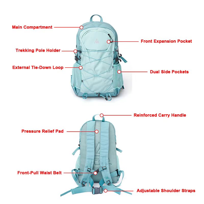 Sac à dos de sport de plein air de grande capacité 35L
