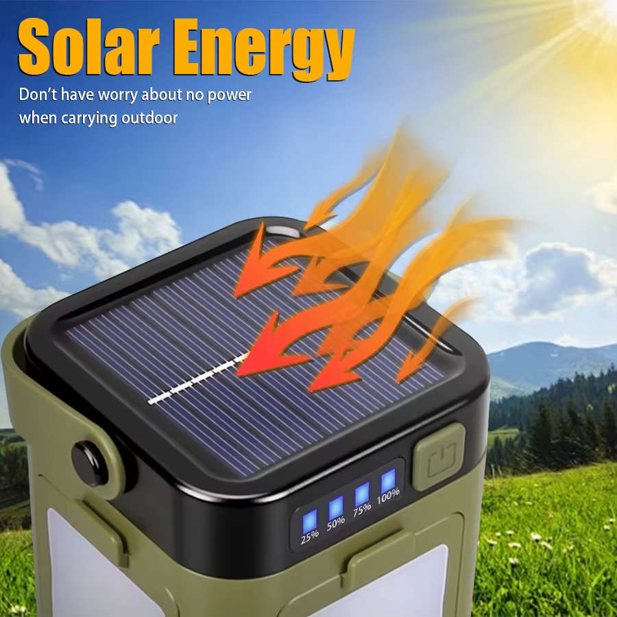 Lampe de Camping LED Rechargeable solaire