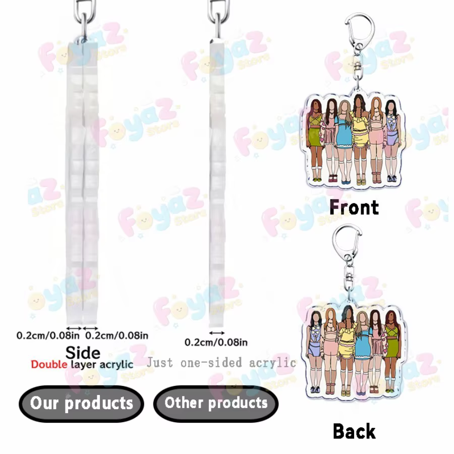Cool K-pop Katseye porte-clés accessoires sac breloques mignon MANON ‌ SOPHIA Femme ‌ DANIELA Gamer porte-clés bijoux Fans Freinds cadeau
