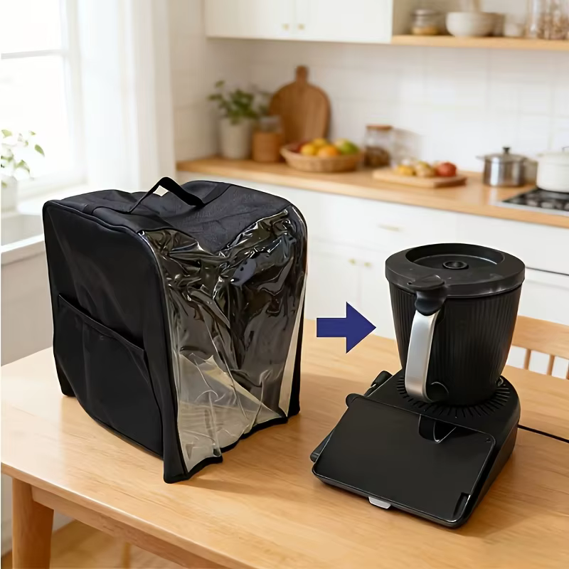 Housse de protection transparente pliable pour Thermomix TM7, accessoires de protection pour mixeur alimentaire
