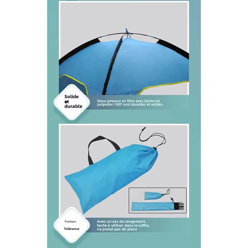 Tente de plage pop-up, auvent