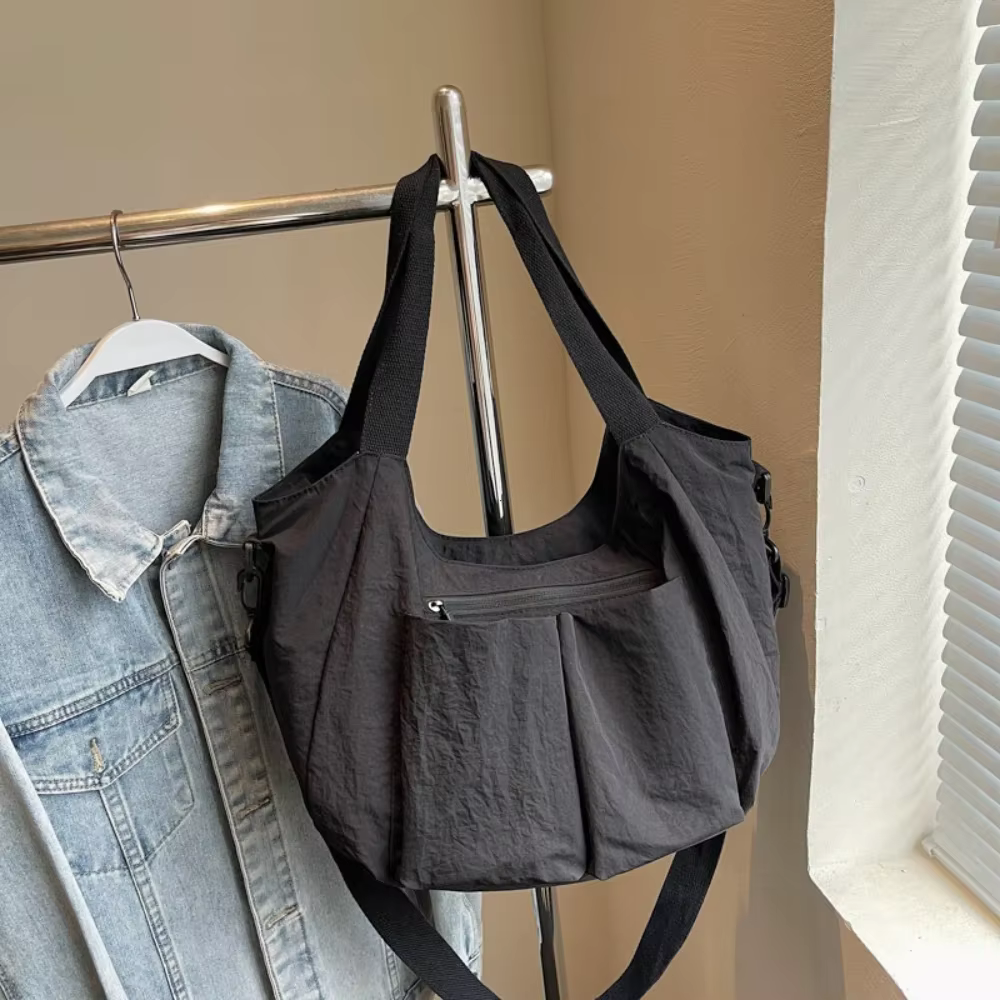 Sac à main à bandoulière unique en nylon à la mode pour femmes, fourre-tout décontracté, sacs à main et sacs à main, nouveau sac à bandoulière de grande capacité