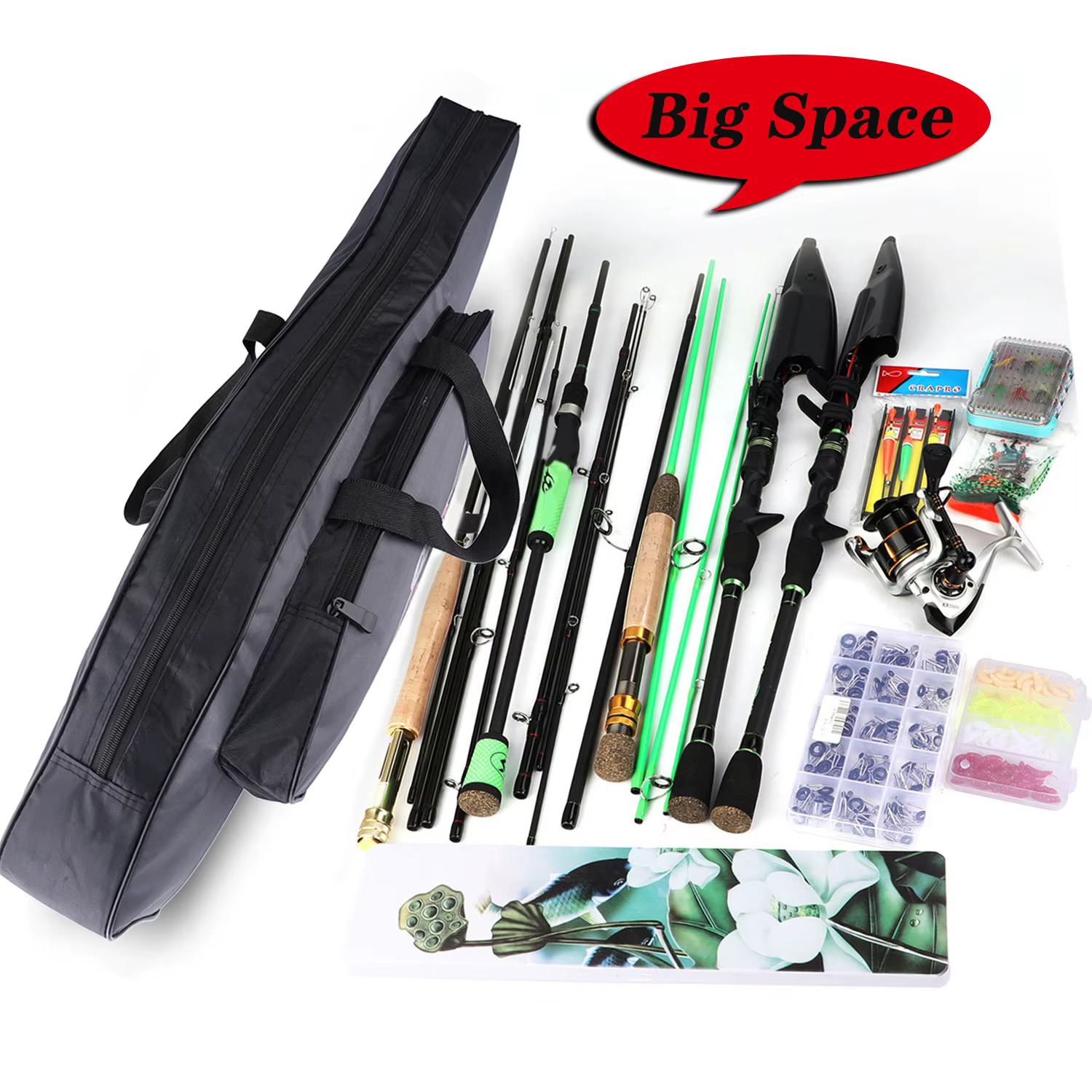 Sougayilang – sac de pêche Portable monocouche, sac de canne à pêche, Kit d'outils de rangement extérieur pour la pêche