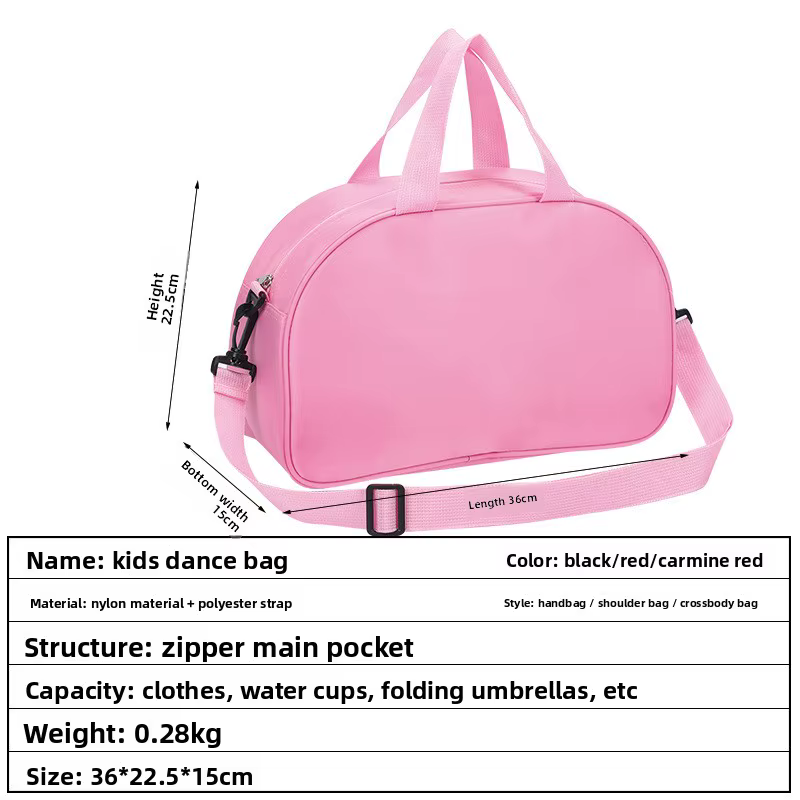 Le sac à dos de danse personnalisé pour les filles comprend plusieurs compartiments et un design léger pour une commodité