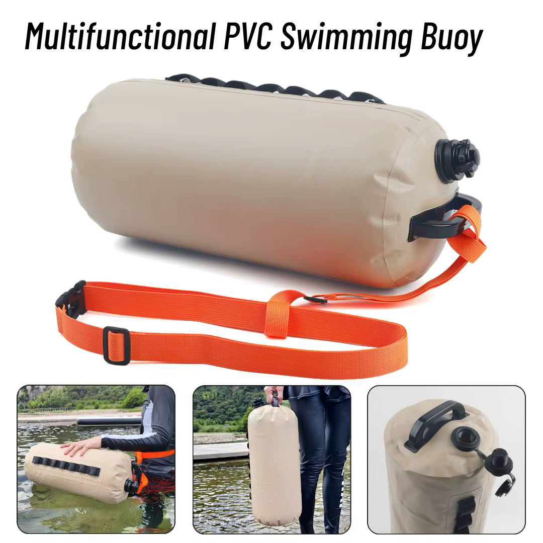 Sac flottant multifonctionnel pour bouteille d'eau, conteneur de 10 kg, contrepoids de tente, sac d'eau en PVC pour la natation, la dérive et le surf en extérieur