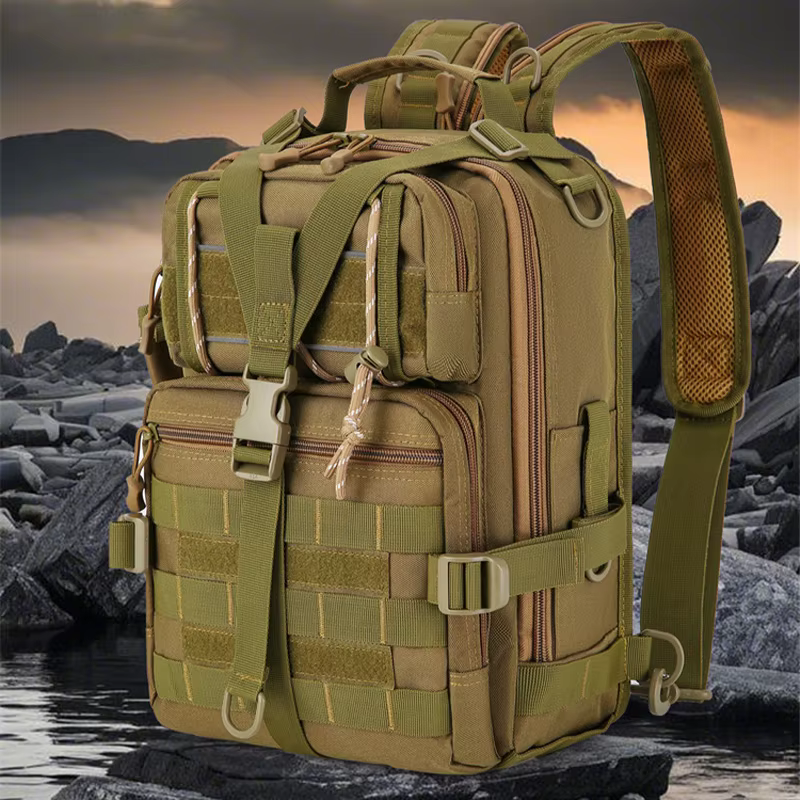 Oulylan polyvalent tactique voyage Camping sac à dos en plein air décontracté léger épaule sac hommes grande capacité sport poitrine Pack