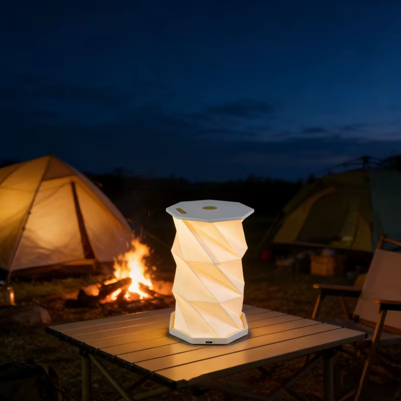 Lampe de table pliable portable d'extérieur