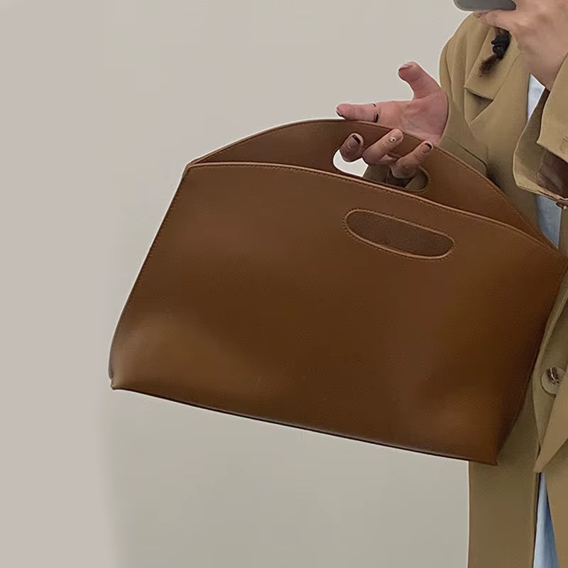 Sac à main pour femmes, nouveau sac de fichiers de grande capacité, sac de banlieue polyvalent à la mode, mallette en cuir élégante, sac pour femmes