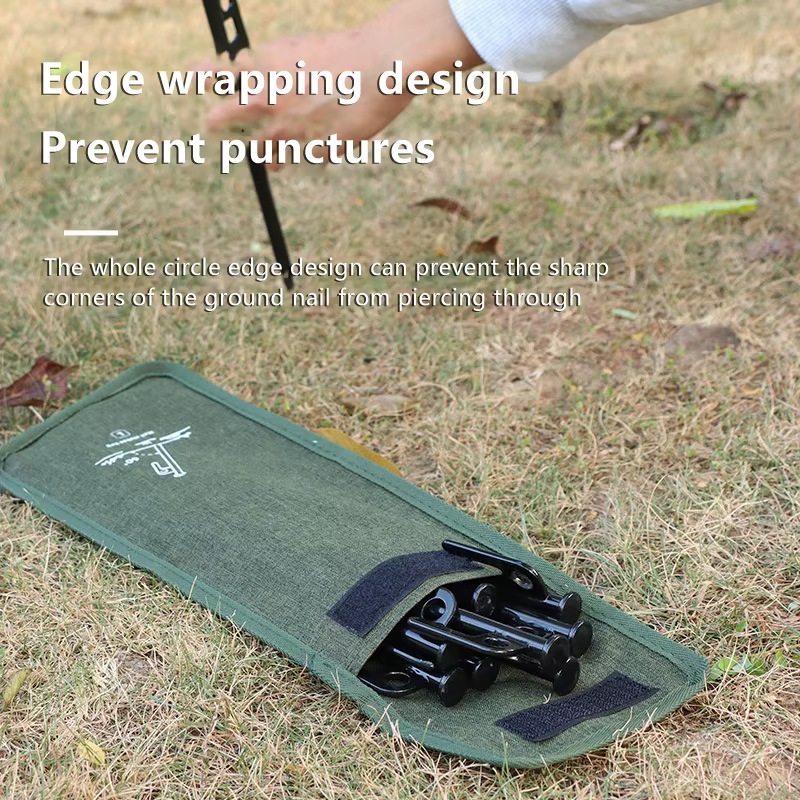 Sac à ongles en plein air, Kit de Camping, sac de rangement multifonctionnel pour ongles, tissu Oxford, grand sac de rangement d'accessoires