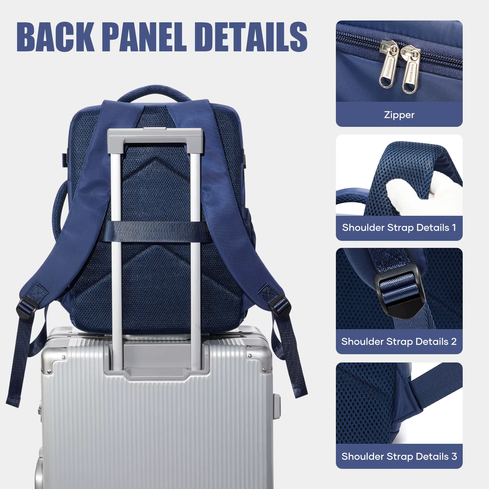 Sac pour homme, sac à dos élégant Ryanair 40x30x20, léger pour les trajets quotidiens, sac fonctionnel décontracté, bagage à main, valise
