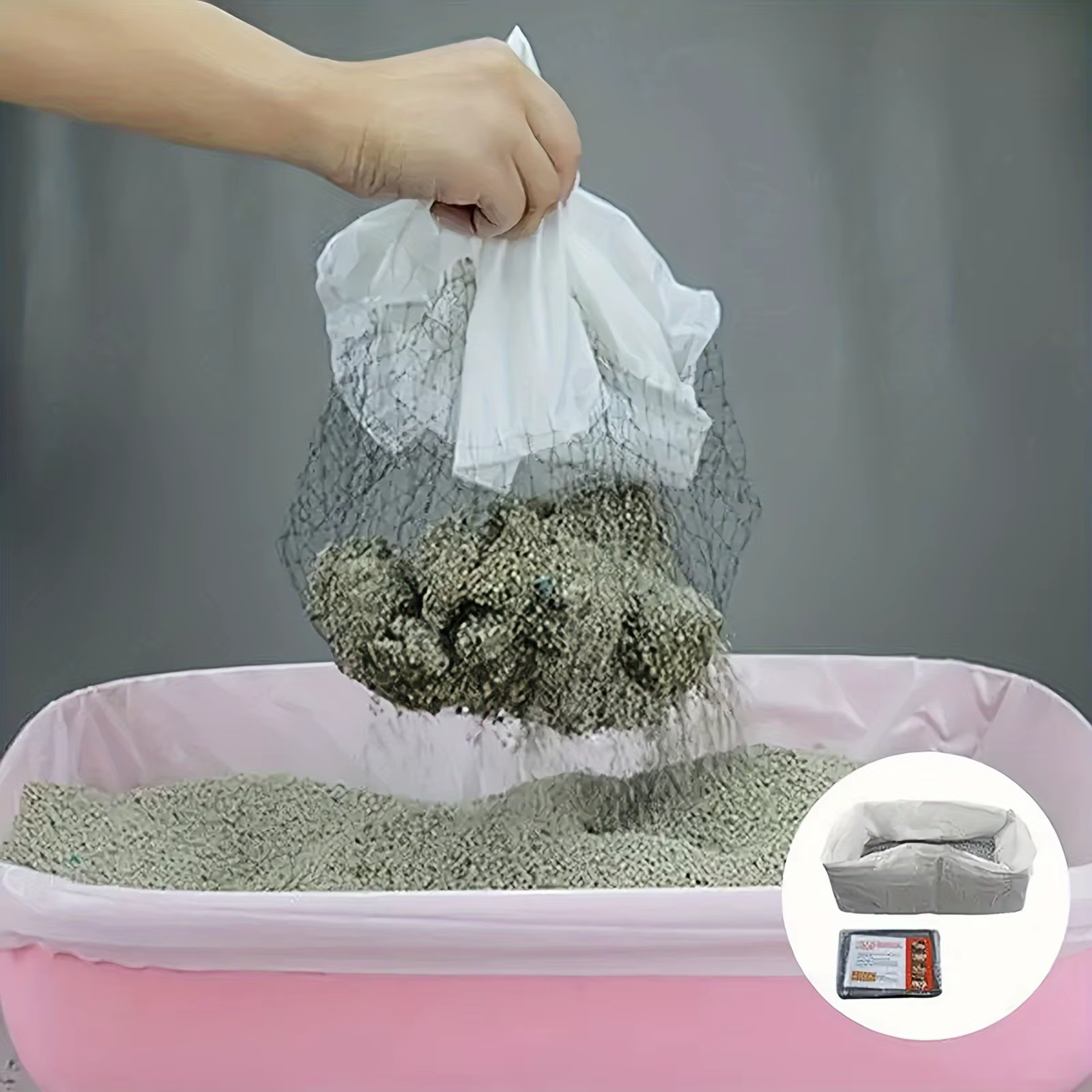 Filet à litière jetable pour chat paresseux, 10 pièces, boîte à litière pour chat, sac filtrant pour chat, doublures d'excréments pour animaux de compagnie, sac en filet filtrant
