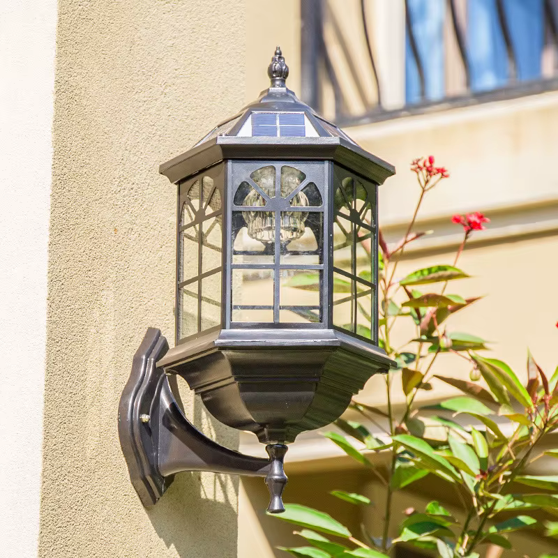 Lampe murale étanche de style européen pour salon, chambre, balcon, entrée de villa, terrasse extérieure, jardin, cour, style pastoral