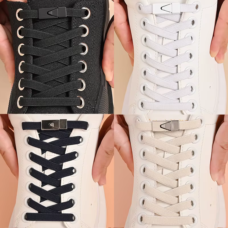 1 paire de lacets de chaussures sans cravate