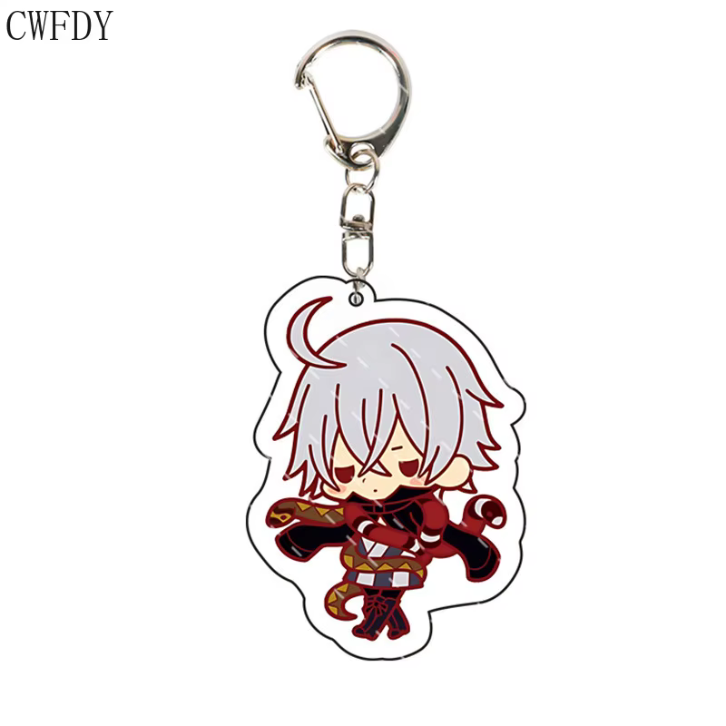 Figurine de majordome noir Sebastian Michaelis, porte-clés en acrylique sous preneur Grell Sutcliff, modèle de personnage pour enfants, cadeau d'anniversaire