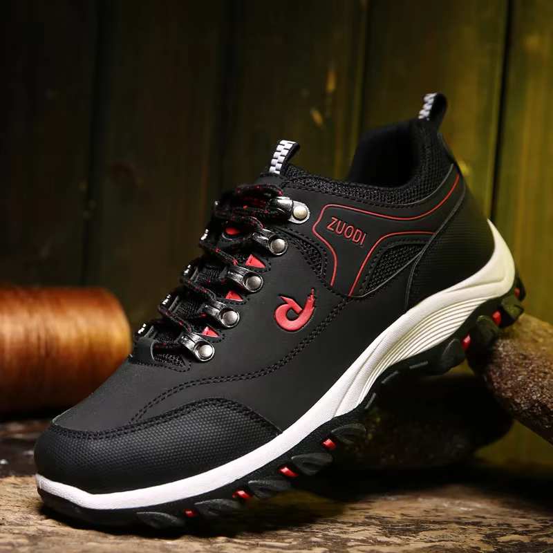 Chaussures de randonnée imperméables en cuir Pu pour hommes