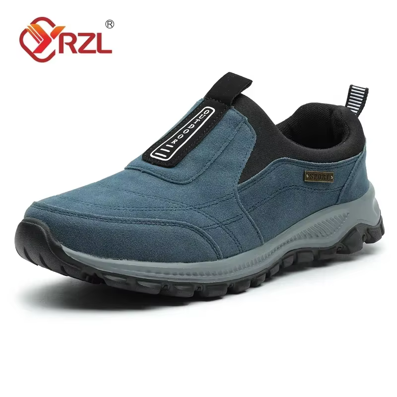 YRZL chaussures de randonnée en plein air hommes baskets sans lacet décontracté