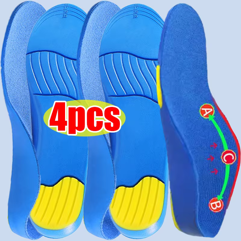 Semelles orthopédiques pour pieds plats pour adultes, semelles à soutien de la voûte plantaire élevée, fasciite plantaire, confortables, douces, anti-odeurs, coussinets de semelle pour la course à pie