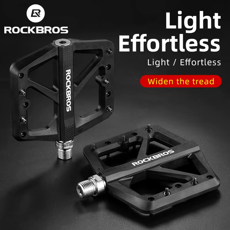 ROCKBROS pédales de vélo en Nylon DU portant ultra-léger montagne antidérapant pédales de vélo grand pied route vtt pédales accessoires de cyclisme