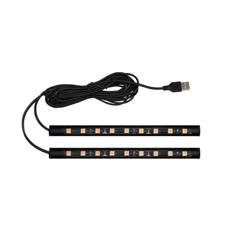 Lumière LED d'ambiance intérieure de voiture avec rétro-éclairage USB, 5V, lampe néon d'ambiance décorative automatique, accessoires de véhicule