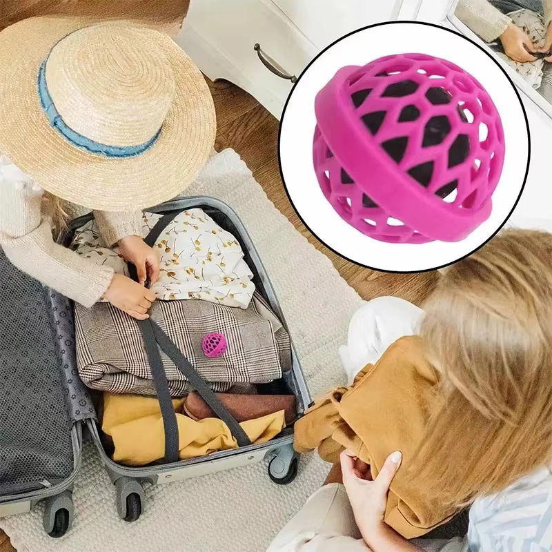 Boules de nettoyage pour sacs à dos et sacs à main
