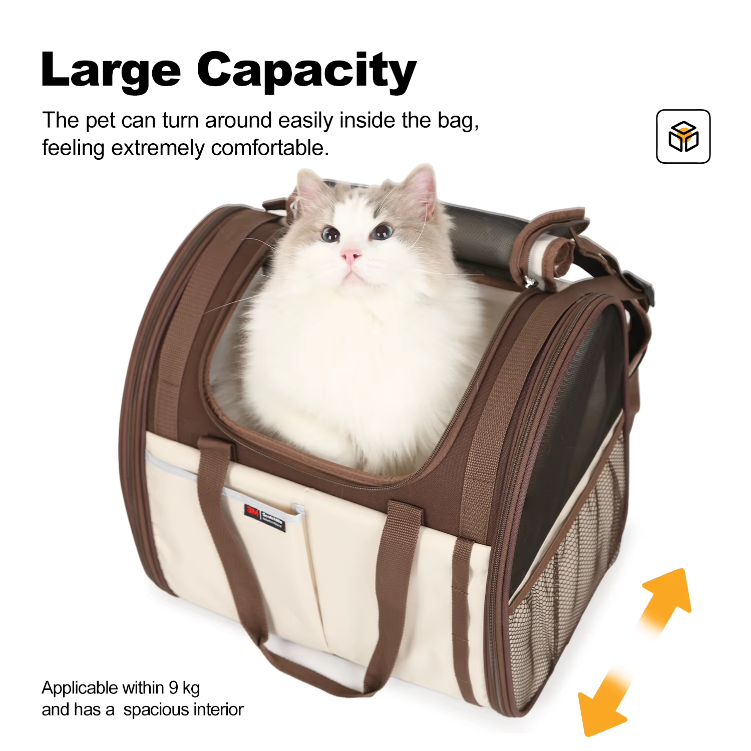 Grands sacs à dos de transport pour chiens, avec charge 9KG, sac de transport pour chiots et chats, pour voyage, Camping, randonnée
