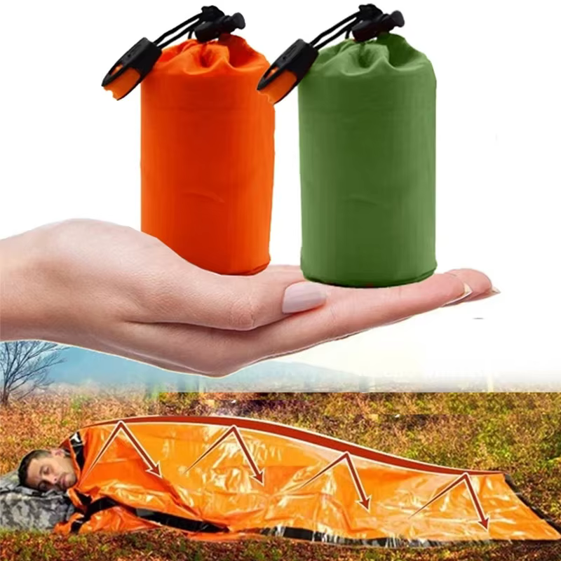 Sac de couchage de survie d'urgence Portable et étanche
