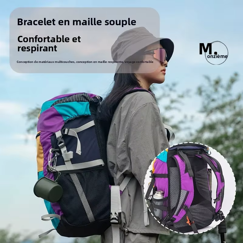 MOUNTAINHIKER 27L35L sac d'alpinisme de Camping en plein air sac à dos à bandoulière multifonctionnel randonnée voyage sac tactique léger