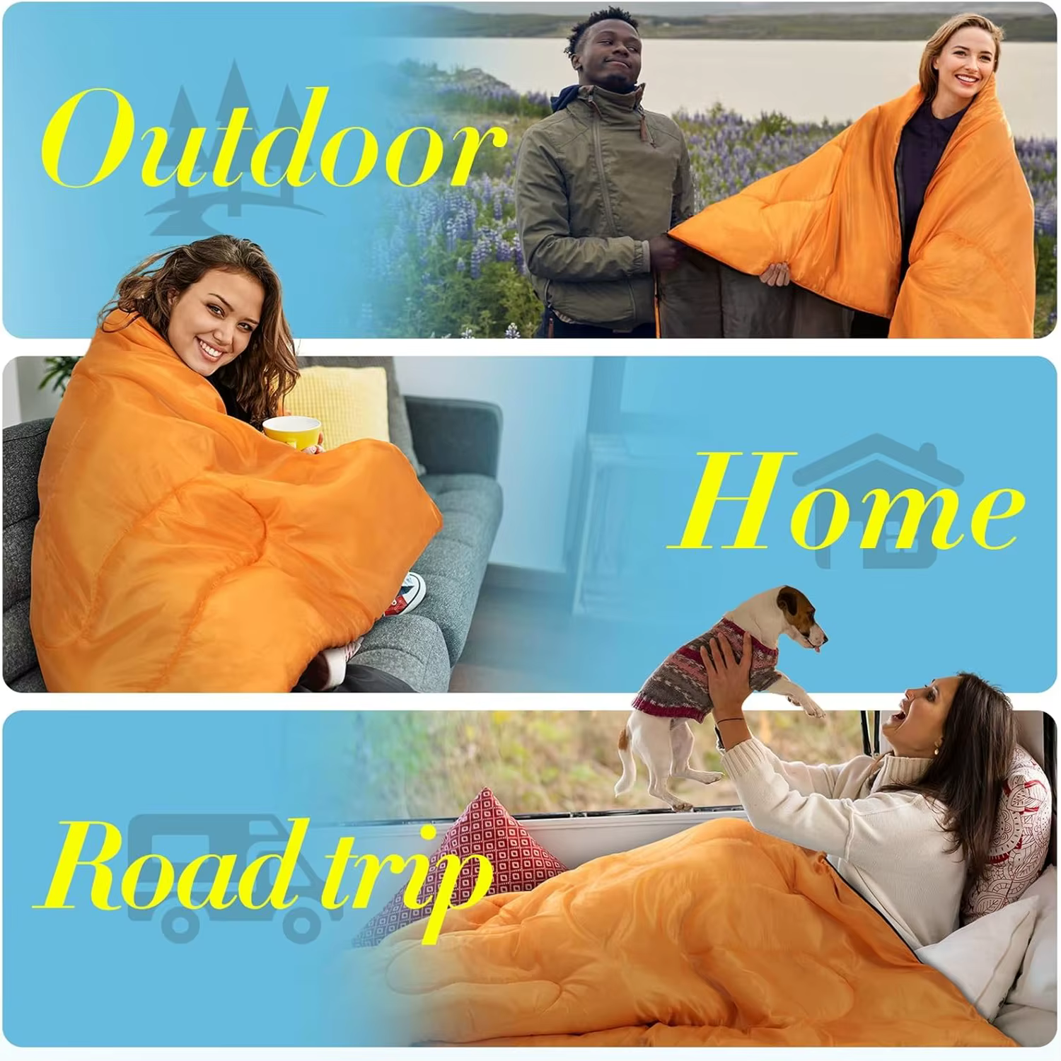 Sac de couchage de camping ultraléger 4 saisons