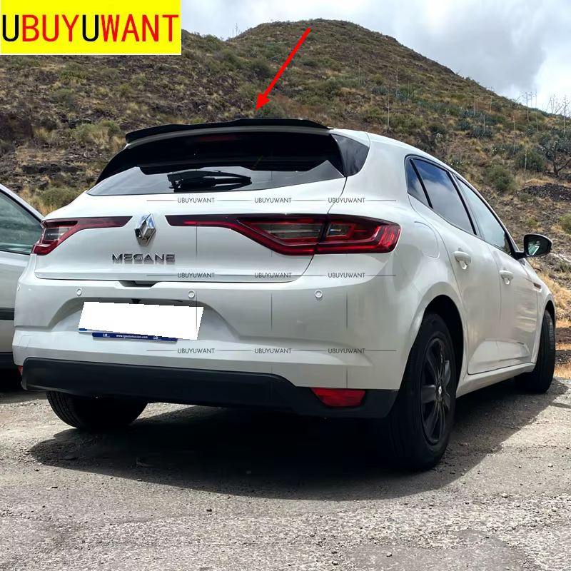 Ajustement pour 2016 - 2020 Renault Megane 4 MK4 Spoiler hayon universel voiture aile arrière toit lèvre