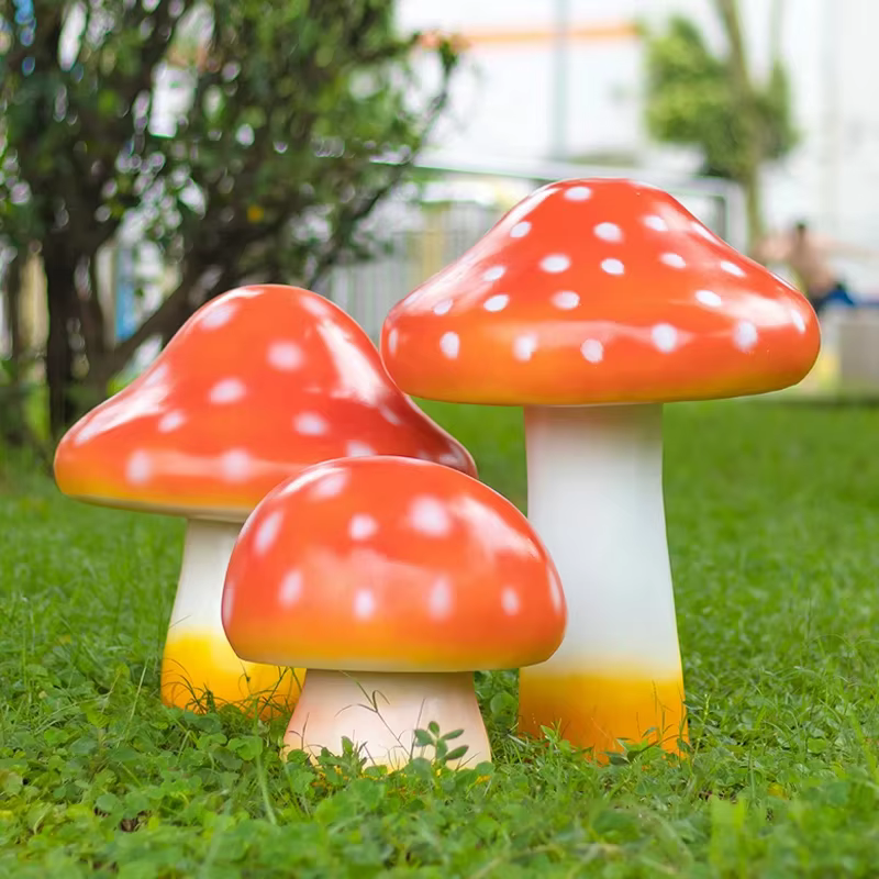 Lumière LED en forme de champignon lumineux pour la décoration extérieure de jardin et pelouse, éclairage paysager en résine/FRP