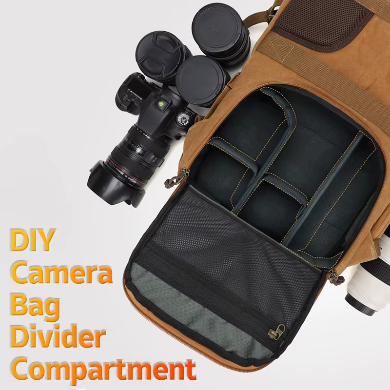 Séparateur d'appareil photo pour sac à dos, bricolage, organisateur, sac pour appareil photo Portable, compartiment de remplacement, sac à dos pliant, diviseur d'objectif d'appareil photo