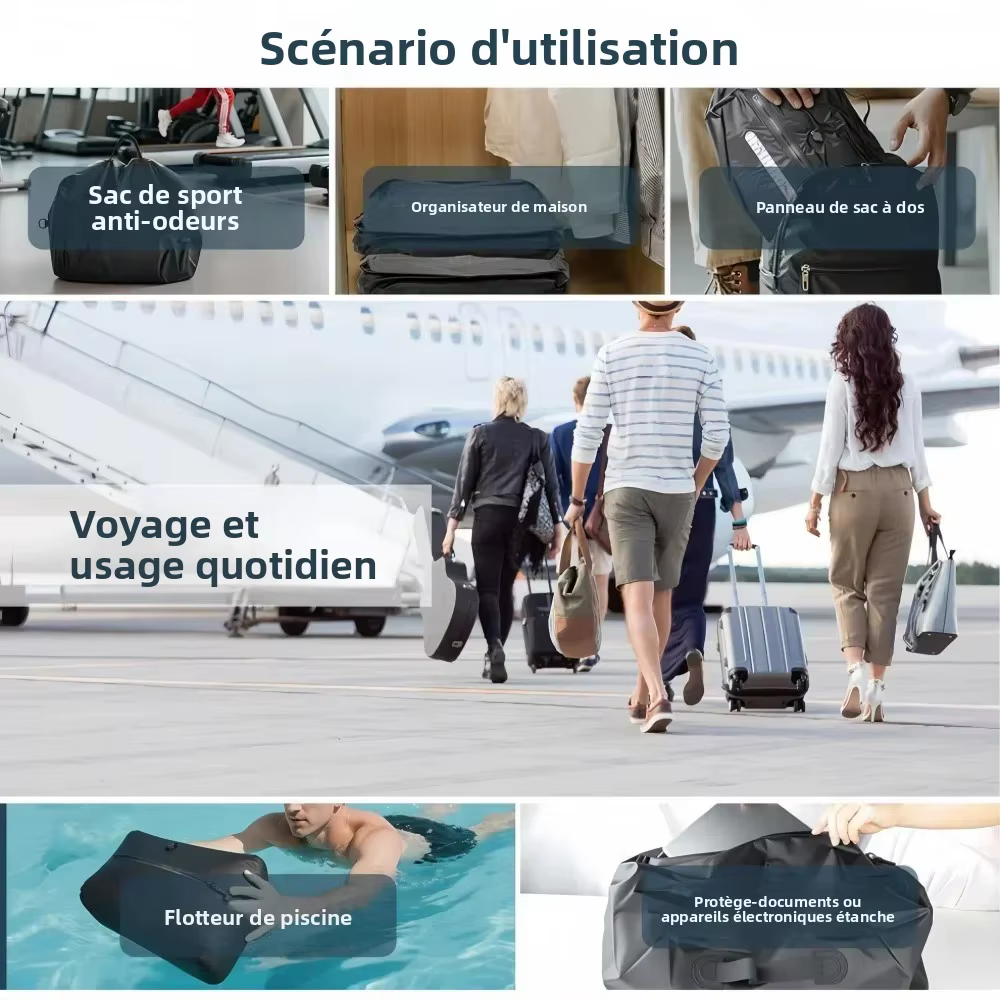 Sac à dos de compression sous vide 34L avec pompe à air